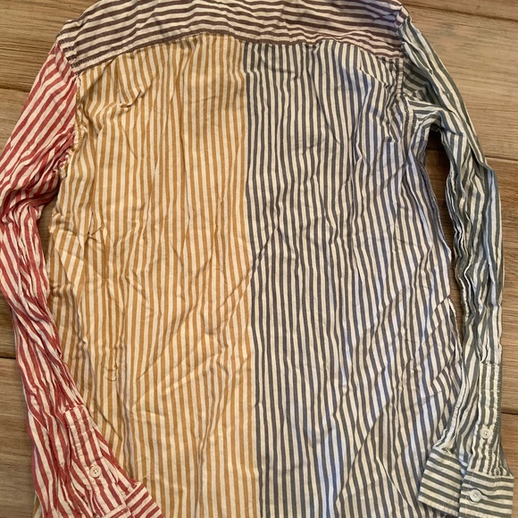 Striped Multicolor Long Sleeve Button Down - Picture 4 of 4